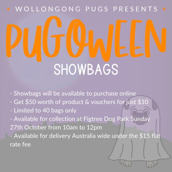 Showbags | www.pugoween.com.au